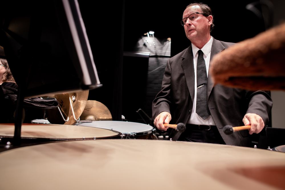 The SCSO timpanist at the drums